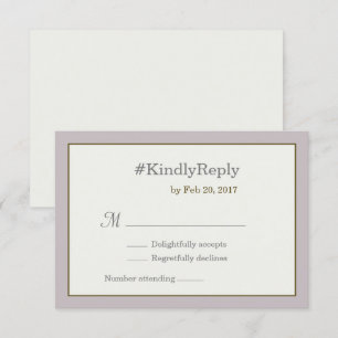Hashtag personalized blush pink gold wedding rsvp invitation