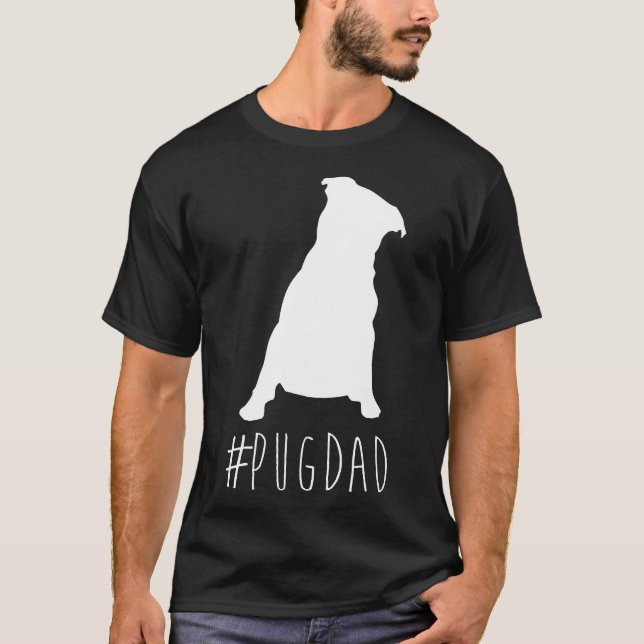 Hashtag Pug Dad Pugdad Shirt (Front)
