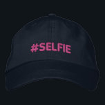 Hashtag Selfie Embroidered Hat<br><div class="desc">Hashtag Selfie embroidery.
Introducing</div>