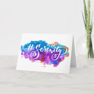 Hashtag Serenity greeting card