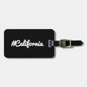 Hashtag State of California CA Luggage Tag