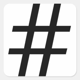 Hashtag Sticker