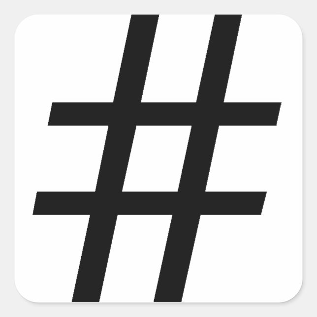Hashtag Sticker (Front)
