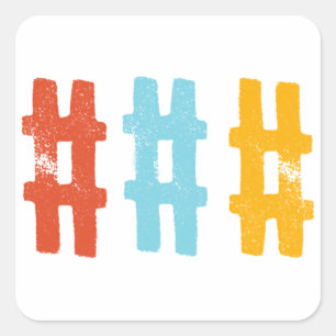 hashtag  stickers