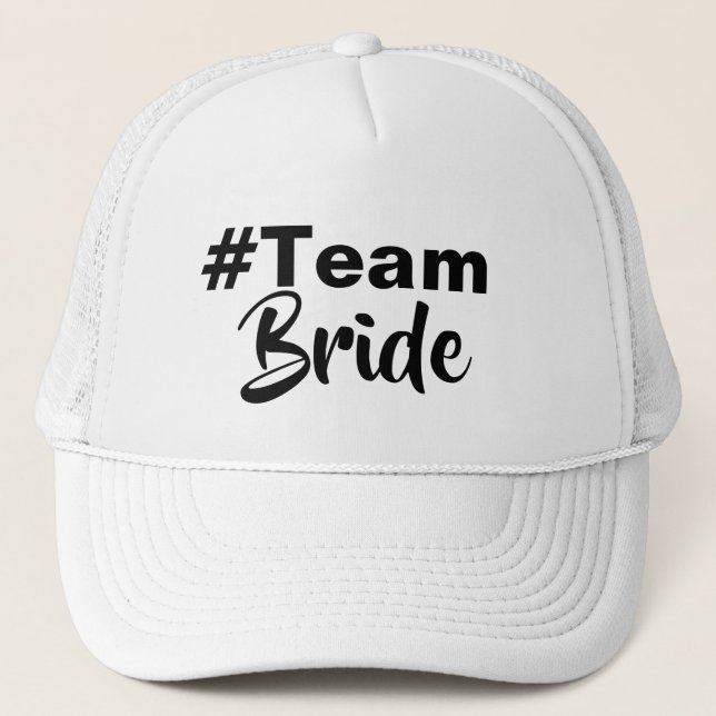 Hashtag Team Bride Trucker Hat (Front)