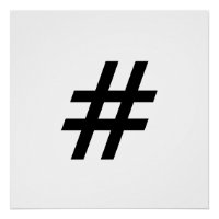 hashtag text symbol letter hash tag