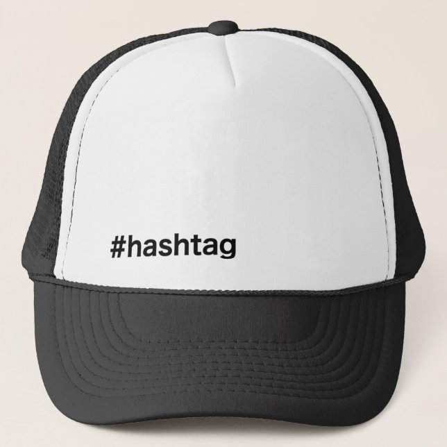 #hashtag trucker hat (Front)