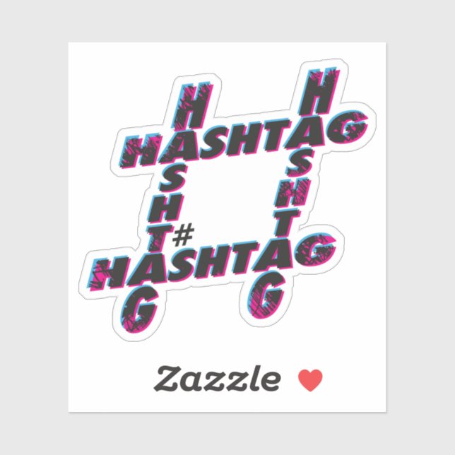 Hashtag typographic logo (Sheet)