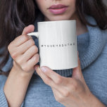 Hashtag | Your Modern Trending Social Media # Coffee Mug<br><div class="desc">Simple, stylish bespoke hashtag design to be personalized with your favourite hash used in your Twitter, Instagram, Facebook, Pinterest or other social media account. Make your own #hashtag go viral with this bespoke design! #YourHashtag in modern minimalist typography font in a trendy off-black ready for your custom tag with any...</div>