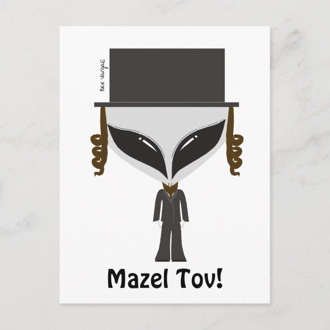 Hasidic Jew Postcard (Front)
