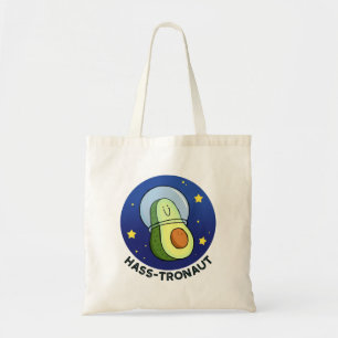Hass-tronaut Avocado Space Pun Tote Bag