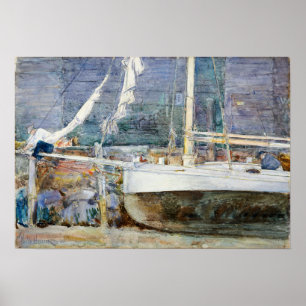 Hassam - Drydock Gloucester Poster