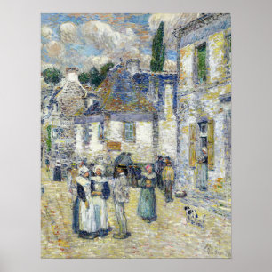 Hassam - Pont Aven 1897 Poster