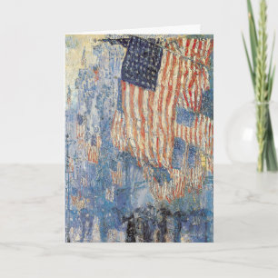 Hassam's Avenue in the Rain Card