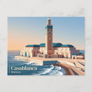 Hassan II Mosque Morocco Postcard