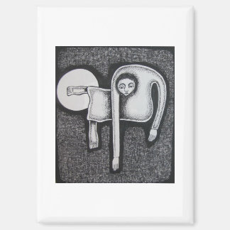Hassan Wahba Angular Figure and White Circle Magnet