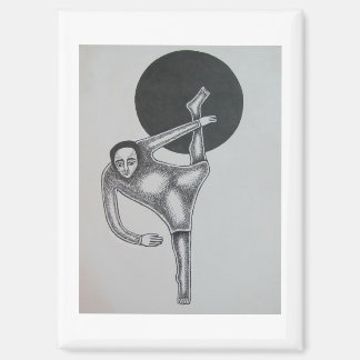 Hassan Wahba Bending Figure and Black Circle Magnet