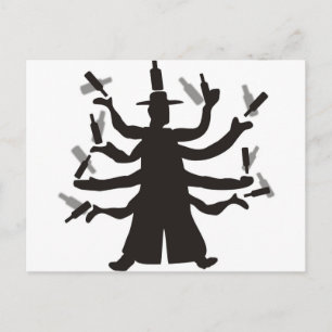 Hassidic Bottle Dance Postcard