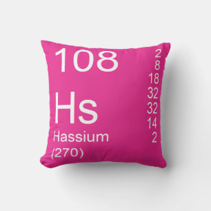 Hassium Throw Pillow