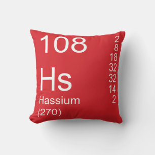 Hassium Throw Pillow