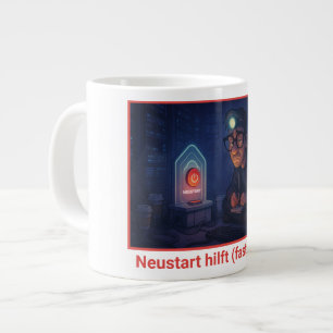 Hast du schon neu gestartet? large coffee mug