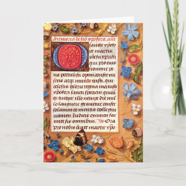 Hasting Book of Hours Greeting Card (Front)