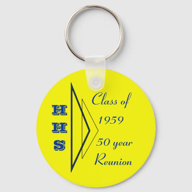 Hastings class of 1959 50th reunion keychain (Front)