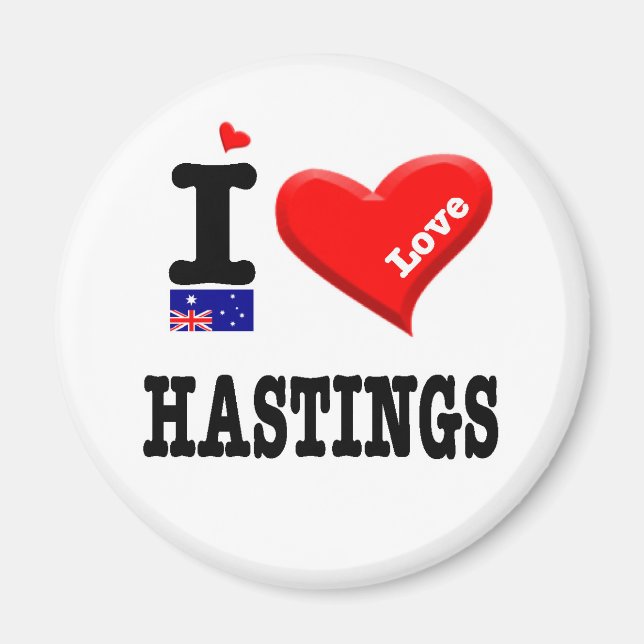 HASTINGS - I Love Magnet (Front)
