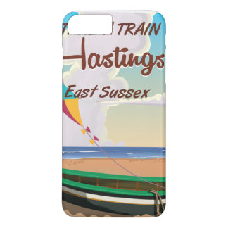 Hastings vintage beach travel poster Case-Mate iPhone case