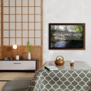 Hastle fait des déchets proverbe pont poster