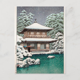 Hasui Kawase Winter Scene Postcard