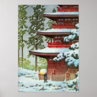 Hasui Kawase Winter Scene