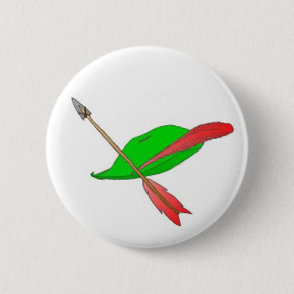 Hat & Arrow 2 Inch Round Button