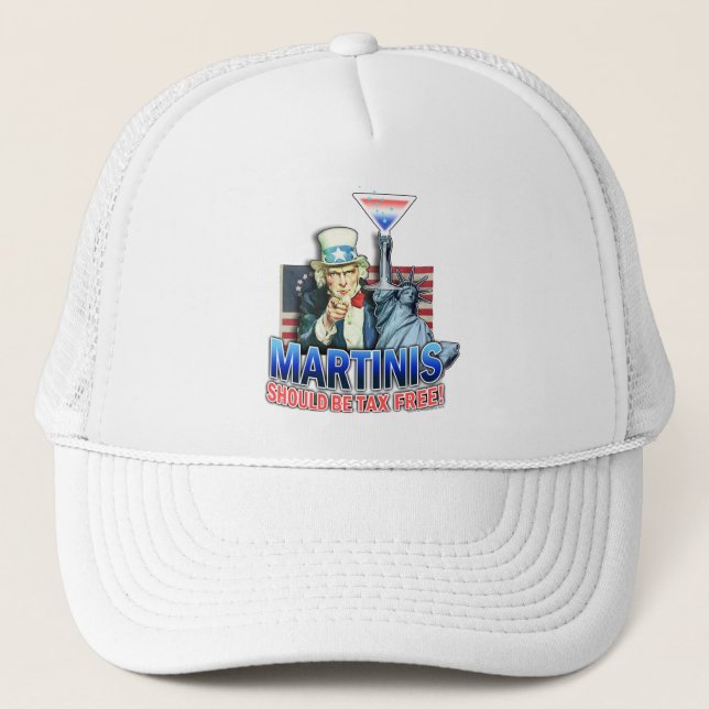 Hat, Cap - Martinis Should Be Tax Free (Front)