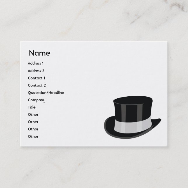Hat - Chubby Business Card (Front)