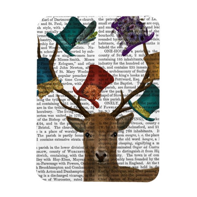 Hat Collector Deer Magnet (Vertical)
