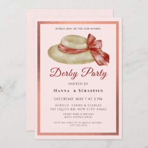 Hat Derby Party Invitation