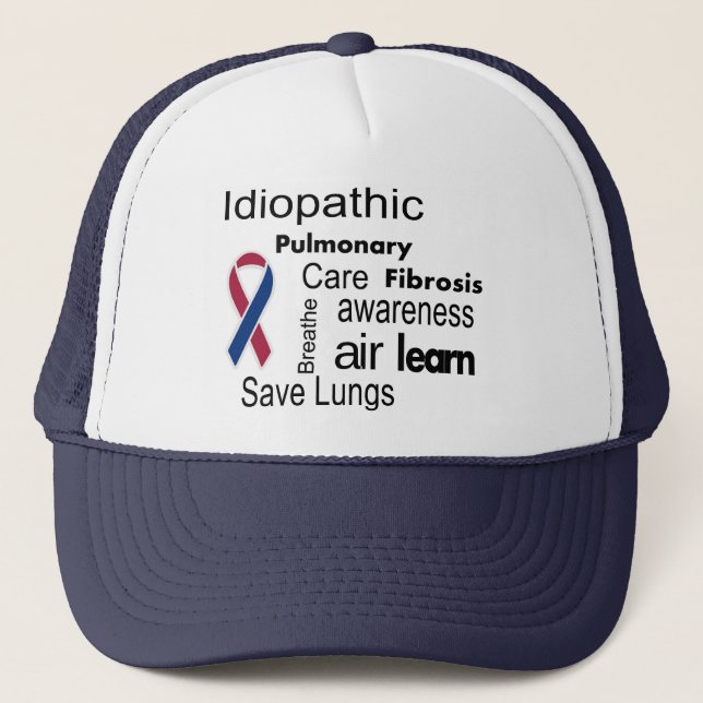 Hat for Pulmonary Fibrosis Disease Awareness (Front)