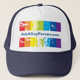 Hat- Gay Theme Template Trucker Hat