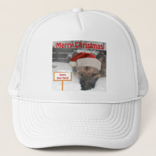 Hat German Shepherd Stop Here Sign