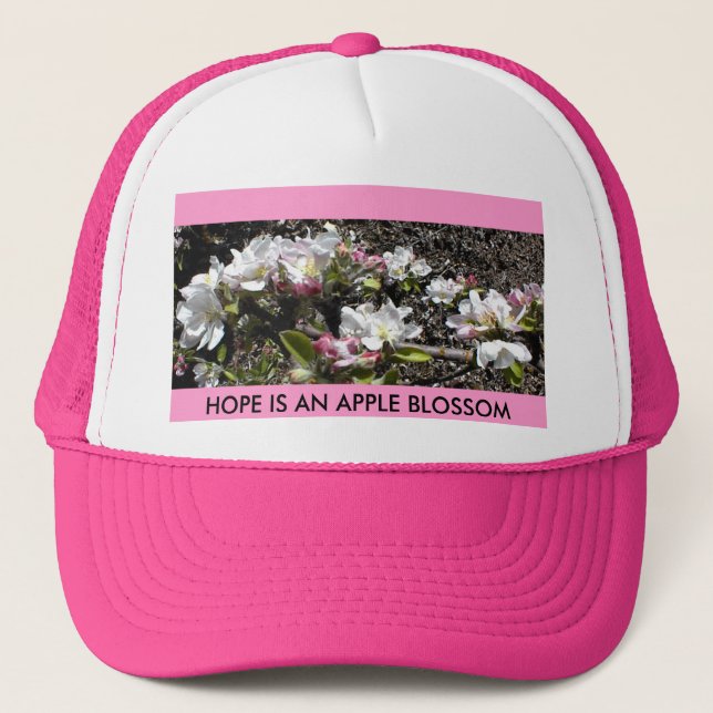 HAT: HOPE IS AN APPLE BLOSSOM TRUCKER HAT (Front)