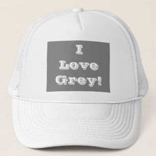 Hat I Love Grey