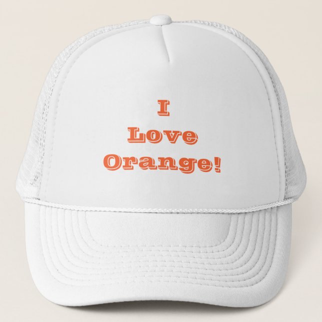 Hat I Love Orange (Front)