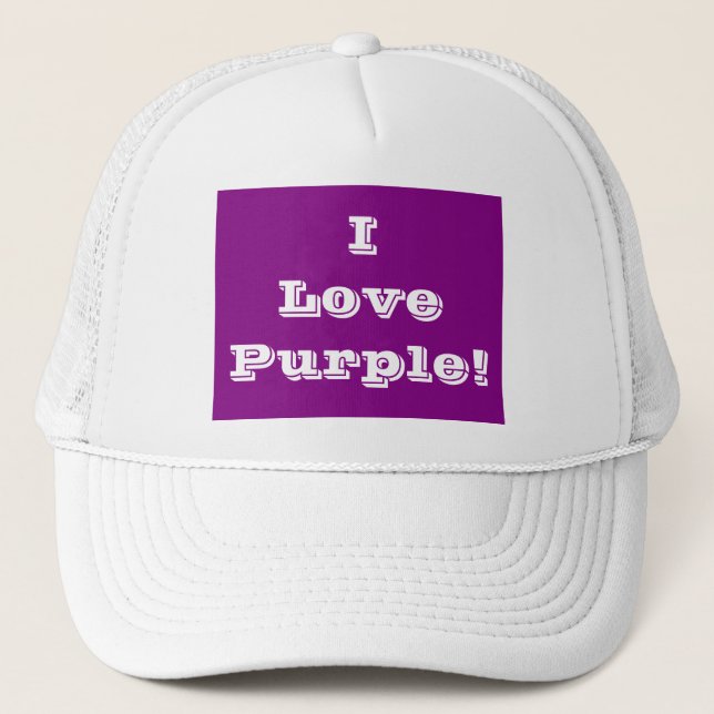 Hat I Love Purple (Front)