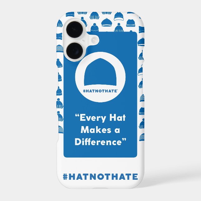 Hat Not Hate Phone Case (Back)