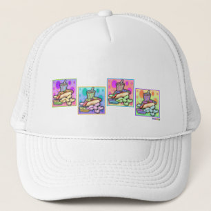 Hat - Pop Art Hot Dog with Chips and a Drink