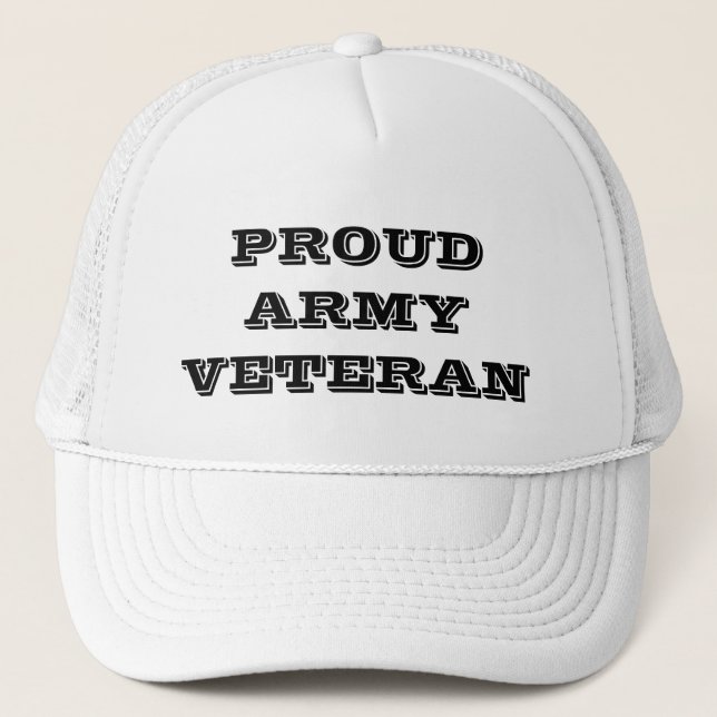 Hat Proud Army Veteran (Front)