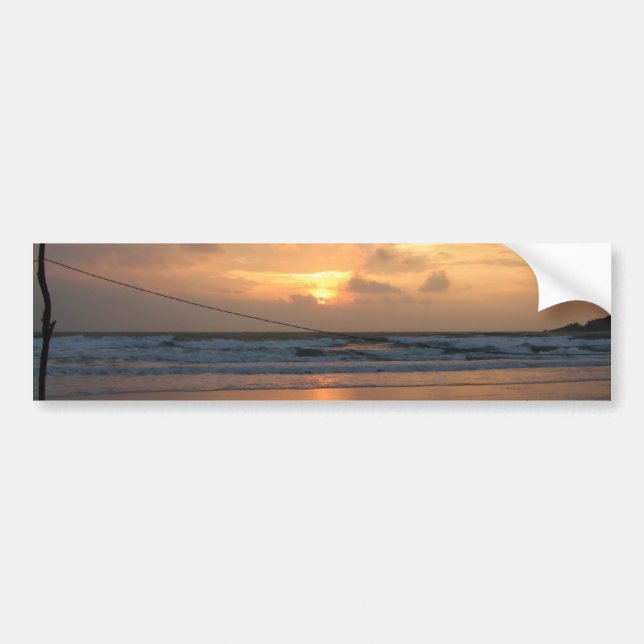 Hat Rin Beach Sunrise ... Koh Phangan, Thailand Bumper Sticker (Front)