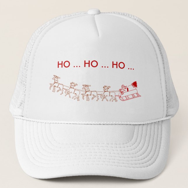 Hat - Santa and Sleigh (Front)