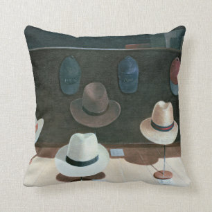 Hat Shop 1990 Throw Pillow